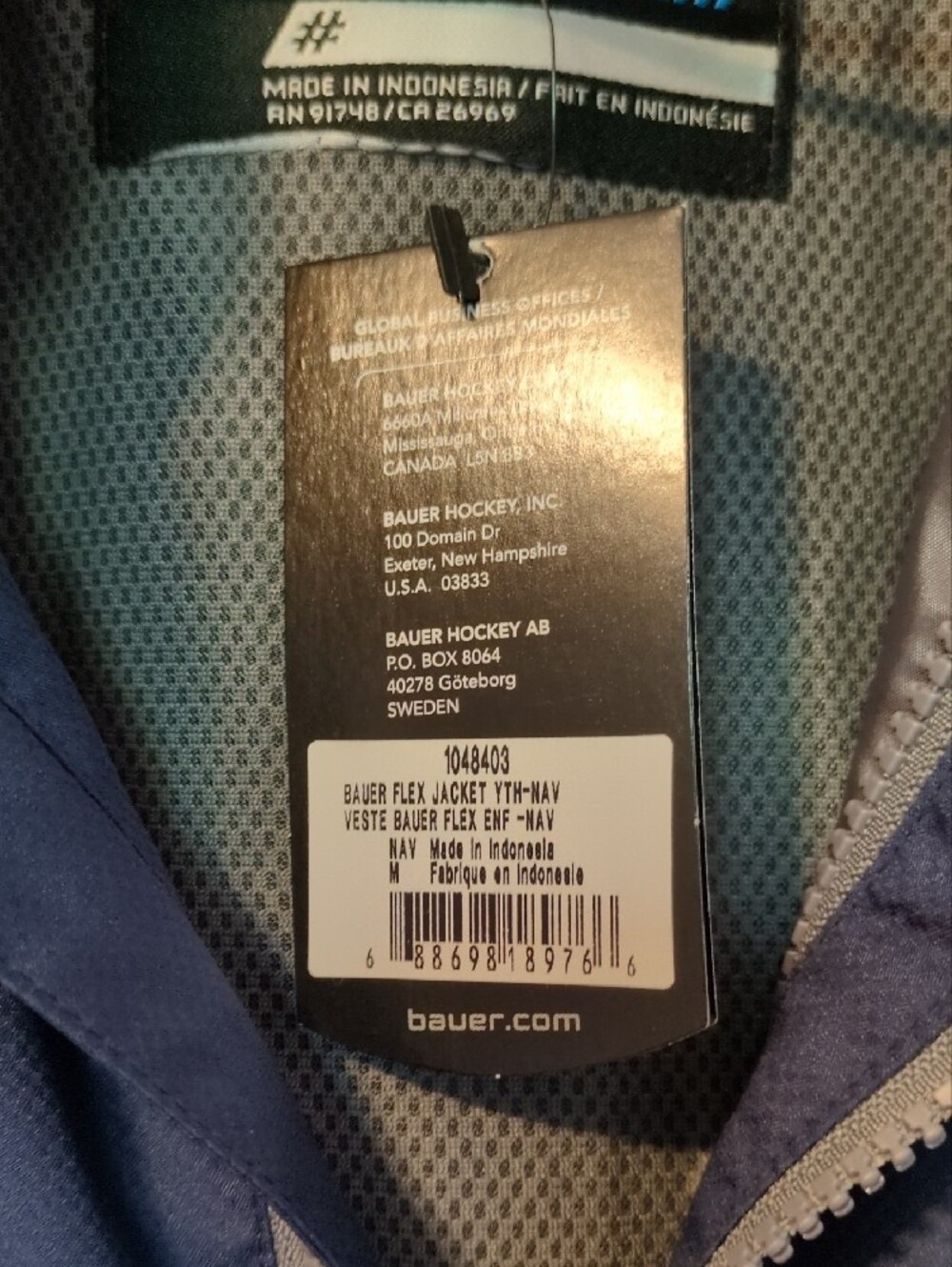 Bauer Navy Blue Softshell Performance Jacket - Picture 2 of 11